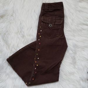 Gymboree💕Lots of Dots Corduroy Flare Pants 5 Slim